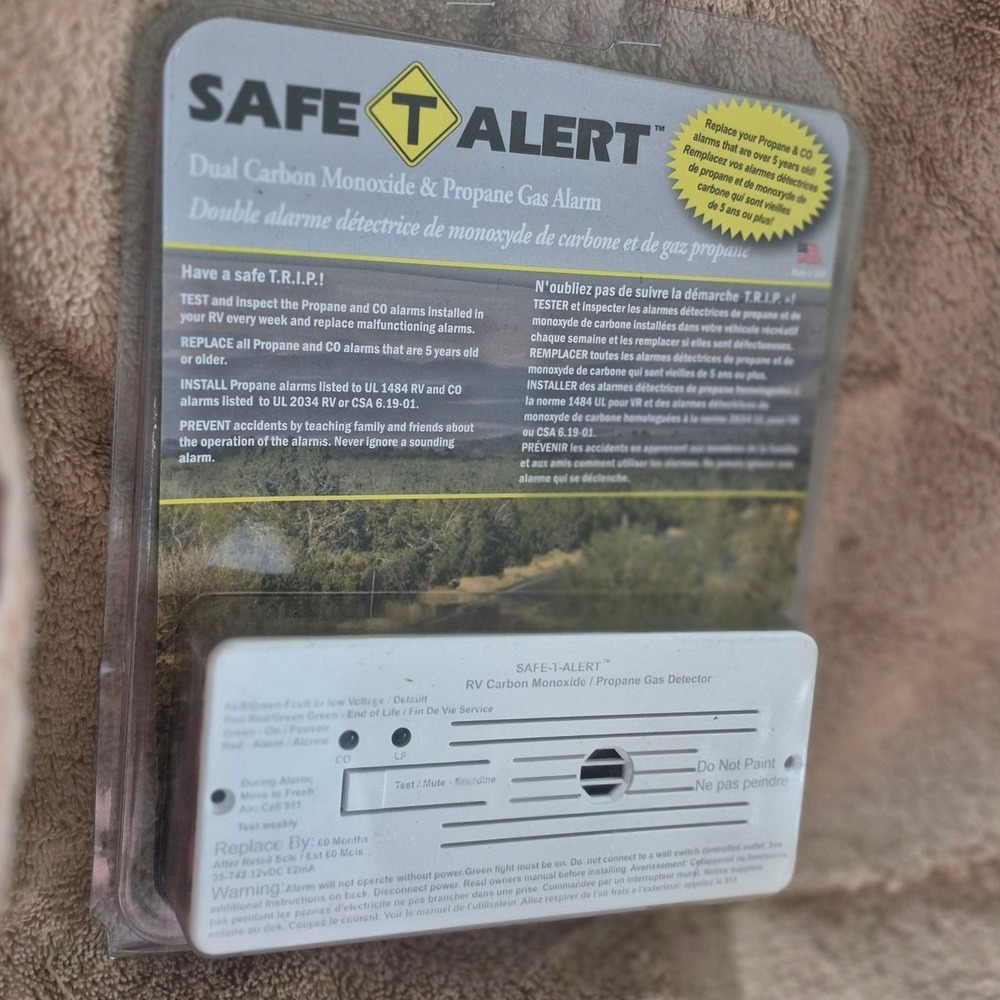 Safe T Alert 35-742-WT RV Dual Alarm White 12V